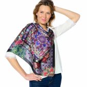 Foulard dub & drino motif mandala . foulard coloré 70*70