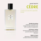 lessive, eau de toilette Antoine au cedre fabrication francaise