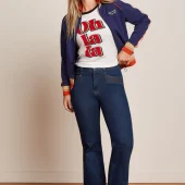 pantalon jean denim chris retro. couleur deep blue. king louie