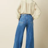 peppa pants stone denim blue tint10076 pantalon jean bleu clair king louie pantalon pate d elephant seventees 70,s vintage retro