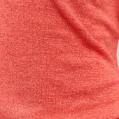 MAILLE a col v d été couleur corail manche longue systemaction v26je209