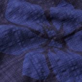 imprimé grosses fleurs 2 tons de bleu chemise stella - King Louie stella blouse saline beacon blue 10331 chemise manche courte