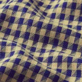 ava pants pretty check king louie 10424 pantalon 3/4 large carreaux de vichy bleu pantalon pretty king louie