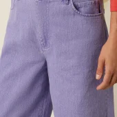jean peppa colored king louie peppa pants petit colored denim coton 10452 . jean large couleur lilas style année 80