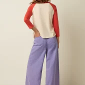 jean peppa colored king louie peppa pants petit colored denim coton 10452 . jean large couleur lilas style année 80