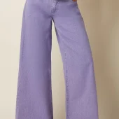 jean peppa colored king louie peppa pants petit colored denim coton 10452 . jean large couleur lilas style année 80