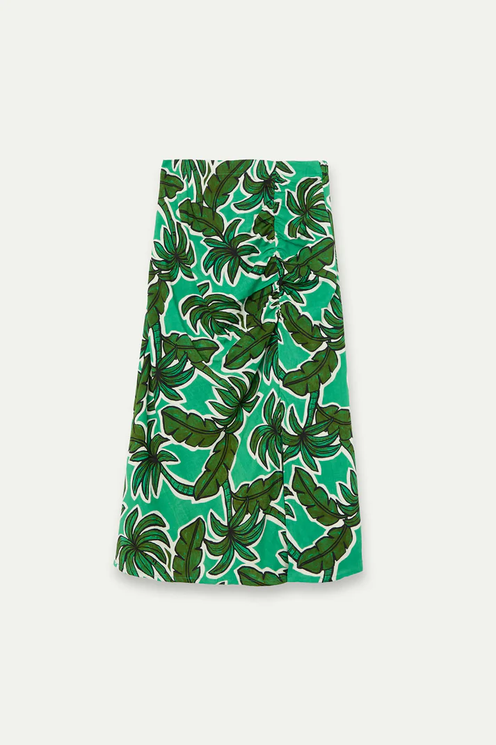 61C43003_10 Jupe palmiers compania fantastica jupe d été droite midi motifs palmiers sur tons de vert 430003 Jupe palmiers compania fantastica jupe d été droite midi motifs palmiers sur tons de vert 430003