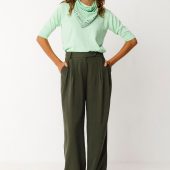 pantalon haide skfk bas fluide ver foncé str006010g9