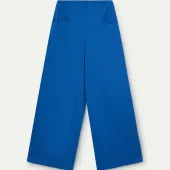 pantalon bleu compania fantastica 43007 pantalon souple large d été bleu 2 poches