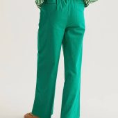 Pantalon vert compania fantastica 43018 pantalon large leger d été couleur vert