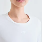 t shirt compania fantastica tee shirt d'hiver manche longue uni blanc. 100% coton inscription CF col rond 63c/11027