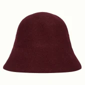 chapeau Hat king louie cloche d hiver en feutrine noir ou bordeaux