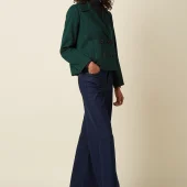 veste patti king louie veste de tailleur courte verte rayée patti coat dale chevron pine green 10657