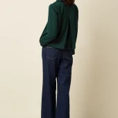 veste patti king louie veste de tailleur courte verte rayée patti coat dale chevron pine green 10657