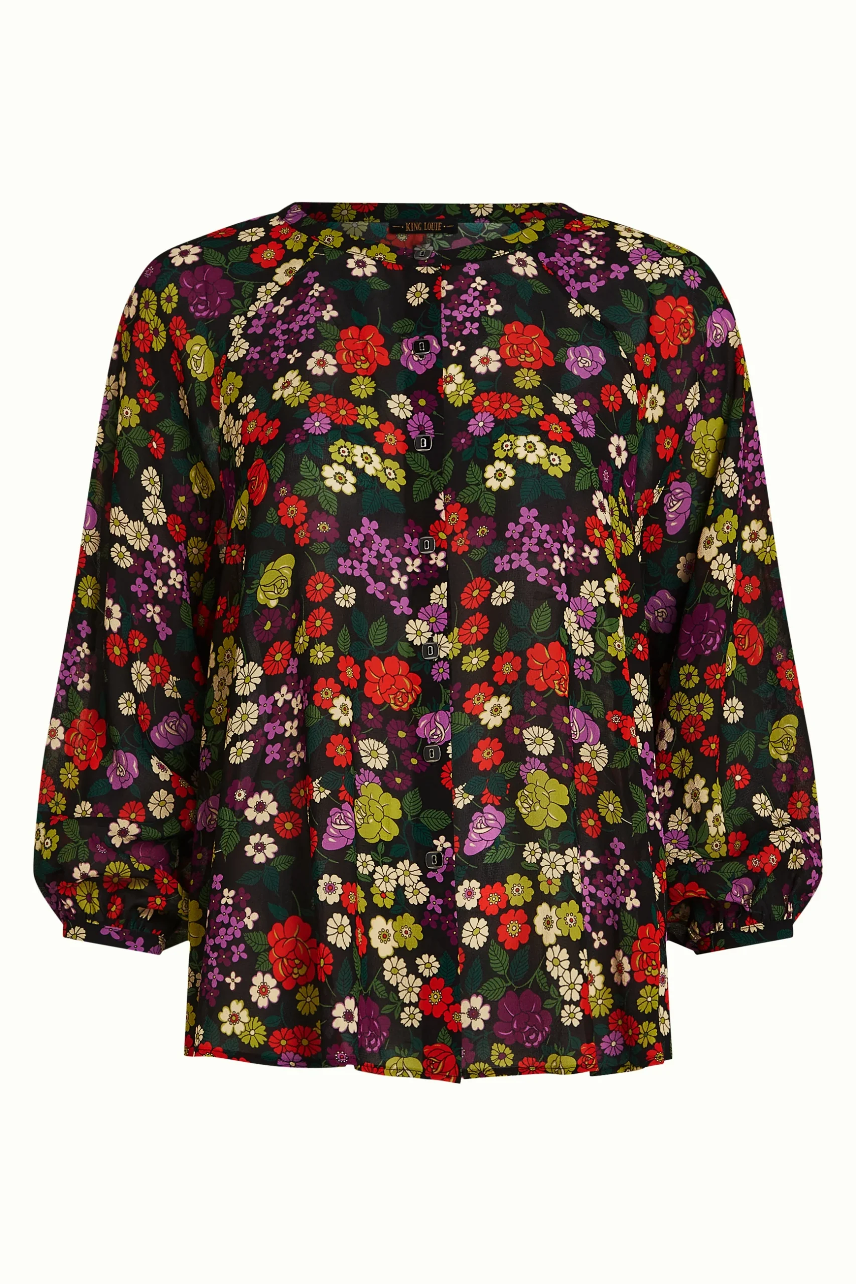 10694001_5 blouse cycil king louie cycil blouse maven 10694 color black maven blouse tres fine semi transparente col rond manche semi courte motif flzurs rouge violet vert beige sur fond noir. boutons carré sur le devant blouse cycil king louie cycil blouse maven 10694 color black maven blouse tres fine semi transparente col rond manche semi courte motif flzurs rouge violet vert beige sur fond noir. boutons carré sur le devant