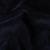 sweat velours king louie febe sweater baton velvet color sapphire blue Sweat velours d hiver col rond manche longue avec logo sur côté 10681