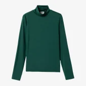 Haut "stay forever rollneck" mademoiselle yeye 62203b sous pull avec col roulé vert