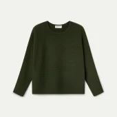 Pull compania fantastica pull vert kaki manche longue col rond 63c/10401 jersey punto rayas verde olivia
