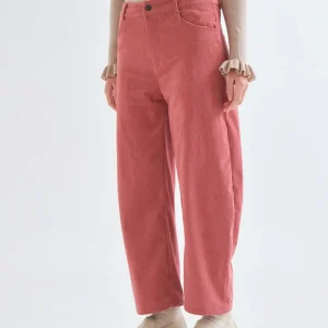 pantalon velours compania fantastica pantalo velours cotelé rose large hiver pantalon de pana rosa pink 63c/11032