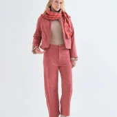 pantalon velours compania fantastica pantalo velours cotelé rose large hiver pantalon de pana rosa pink 63c/11032