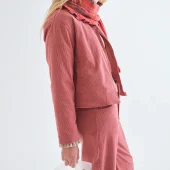 pantalon velours compania fantastica pantalo velours cotelé rose large hiver pantalon de pana rosa pink 63c/11032