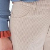 pantalon velours beige compania fantastica pantalon velours cotelé beige pantalon de pana blanco crudo off white 63c/11033