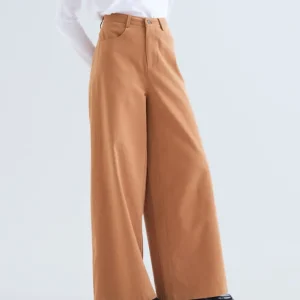 jean large compania fantastica jean large couleur camel 63c/11108 pantalon vaquero 100 algodon camel