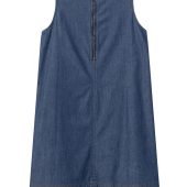 robe chasuble courte sans manche façon debardeur en jean bleu ga goo dress melle yeye 61121 robe d été