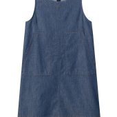 robe chasuble courte sans manche façon debardeur en jean bleu ga goo dress melle yeye 61121 robe d été